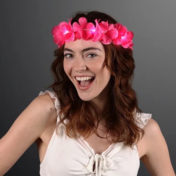 LED Value Flower Crowns, Lei Headband;  Blank Pricing... from ASI 34194 ALightPromos