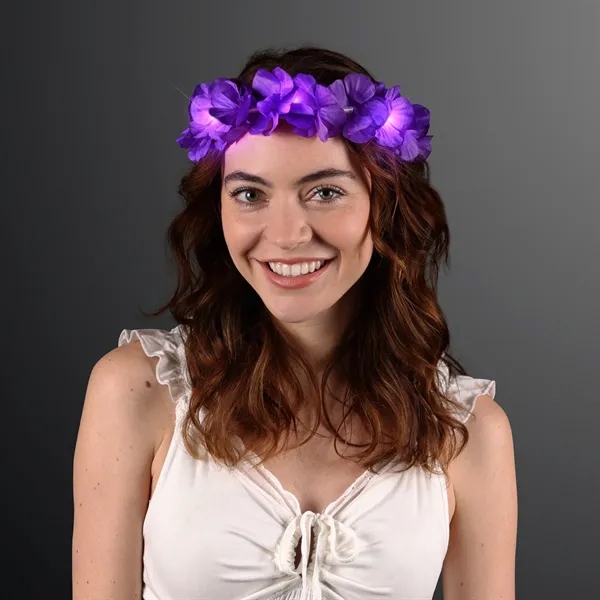 LED Value Flower Crowns, Lei Headband;  Blank Pricing... from ASI 34194 ALightPromos