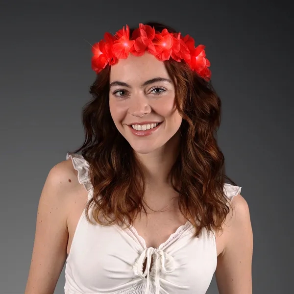LED Value Flower Crowns, Lei Headband;  Blank Pricing... from ASI 34194 ALightPromos