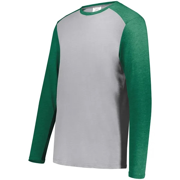 Youth Gameday Vintage Long Sleeve Tee with 50% polyester/38% cotton/12% rayon.... from ASI 37461 Augusta Sportswear
