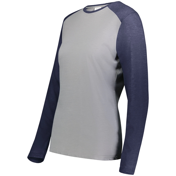 Ladies Gameday Vintage Long Sleeve with 50% polyester/38% cotton/12% rayon.... from ASI 37461 Augusta Sportswear