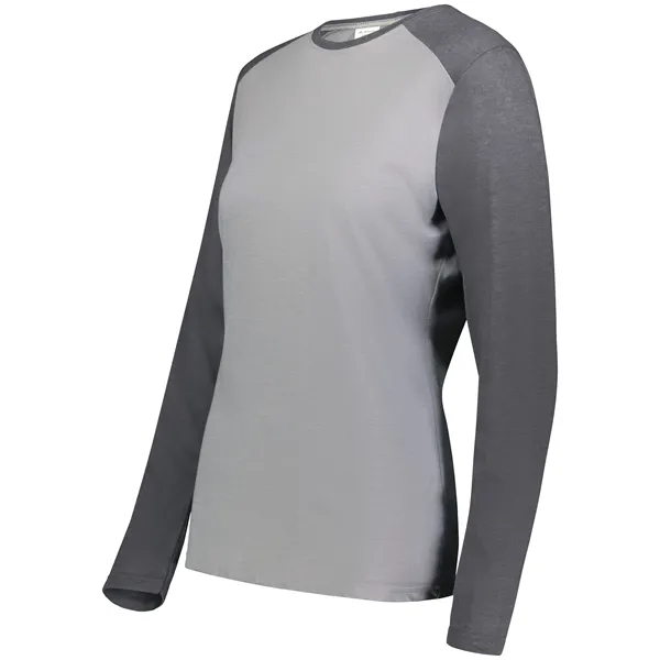 Ladies Gameday Vintage Long Sleeve with 50% polyester/38% cotton/12% rayon.... from ASI 37461 Augusta Sportswear