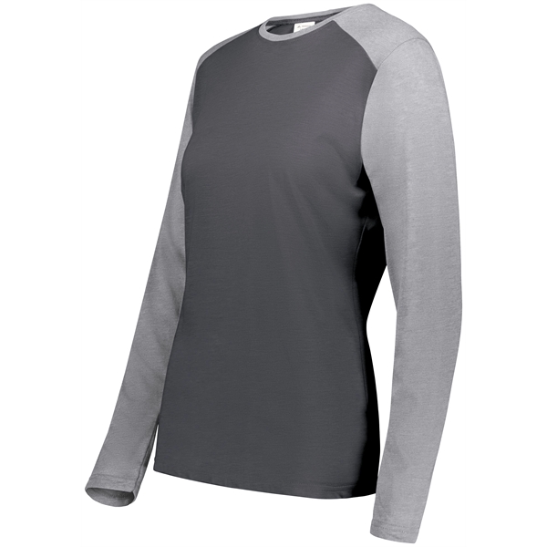 Ladies Gameday Vintage Long Sleeve with 50% polyester/38% cotton/12% rayon.... from ASI 37461 Augusta Sportswear