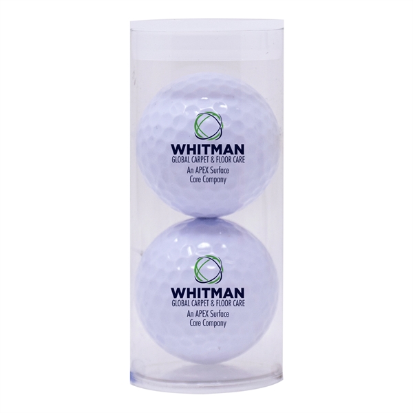Two TaylorMade Distance Plus golf balls in a plastic tube.... from ASI 38120 Ball Pro / Diversified Quality Kitchenware