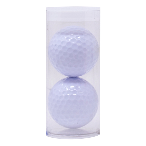 Two TaylorMade Distance Plus golf balls in a plastic tube.... from ASI 38120 Ball Pro / Diversified Quality Kitchenware