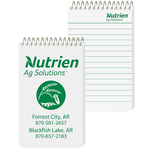 Pocket coil notebook with logo printed on every sheet.... from ASI 50873 Drum-Line / Drum-line Inc