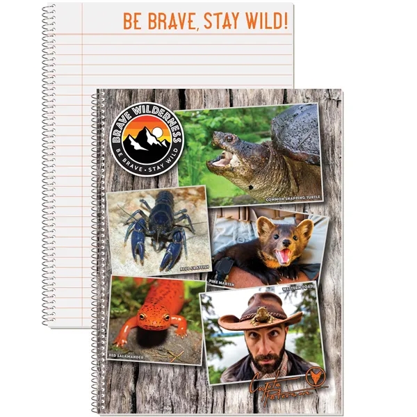 Full color composition coil bound notebook with 40 ruled sheets and... from ASI 50873 Drum-Line / Drum-line Inc