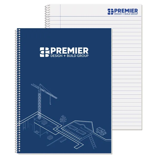 Full color composition coil bound notebook with 40 ruled sheets and... from ASI 50873 Drum-Line / Drum-line Inc
