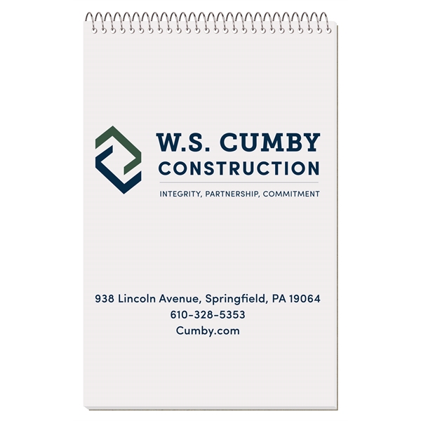 Stenographer notebook with 50 sheets and white chipboard back cover.... from ASI 50873 Drum-Line / Drum-line Inc