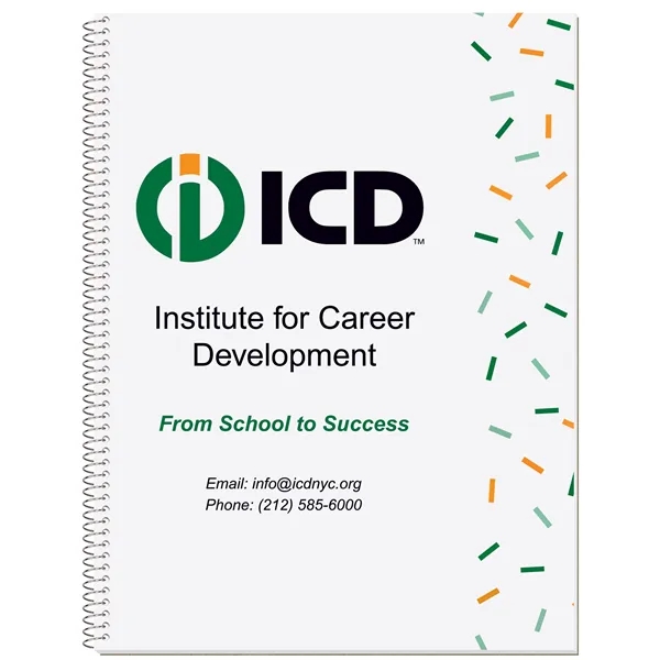 Full color composition notebook with 50 perforated sheets with wide rules,... from ASI 50873 Drum-Line / Drum-line Inc