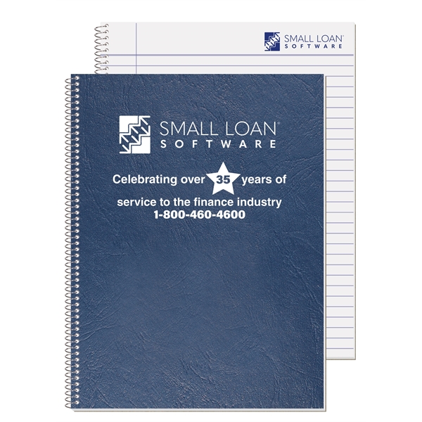 Flex composition notebook with logo on every sheet.... from ASI 50873 Drum-Line / Drum-line Inc