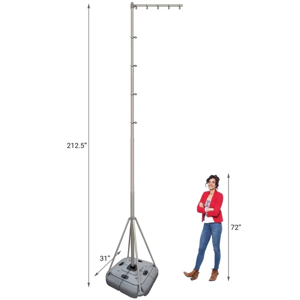 Giant flagpole hardware set... from ASI 80228 Quinn