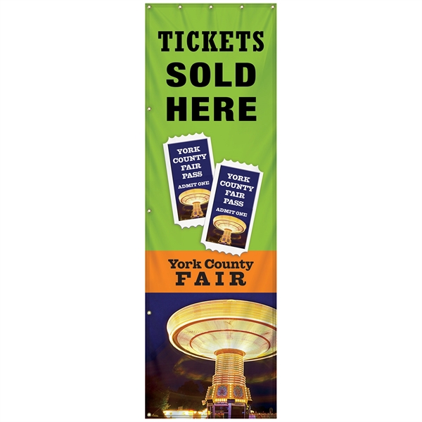 Giant flagpole single reverse 38" x 120" replacement banner... from ASI 80228 Quinn