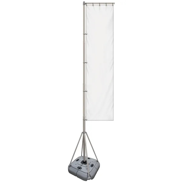 Giant flagpole kit including a single reverse 38" x 157.5" flag... from ASI 80228 Quinn