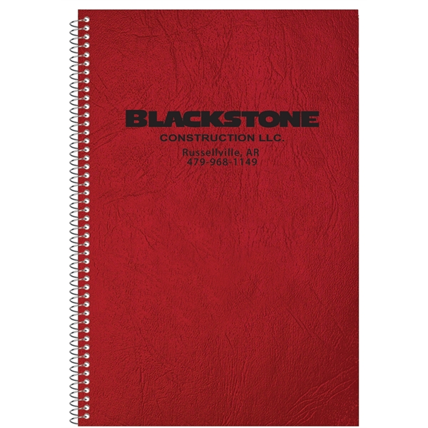 Leatherette flex cover notebook with two-year calendar insert sheet and 40... from ASI 50873 Drum-Line / Drum-line Inc