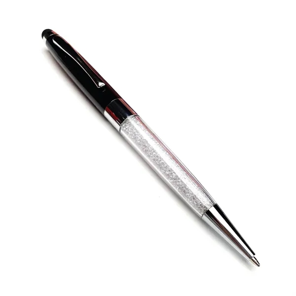 Colored Gemstone Pen, a twist action ballpoint pen with stylus, features... from ASI 98760 Yafa Line, Inc.