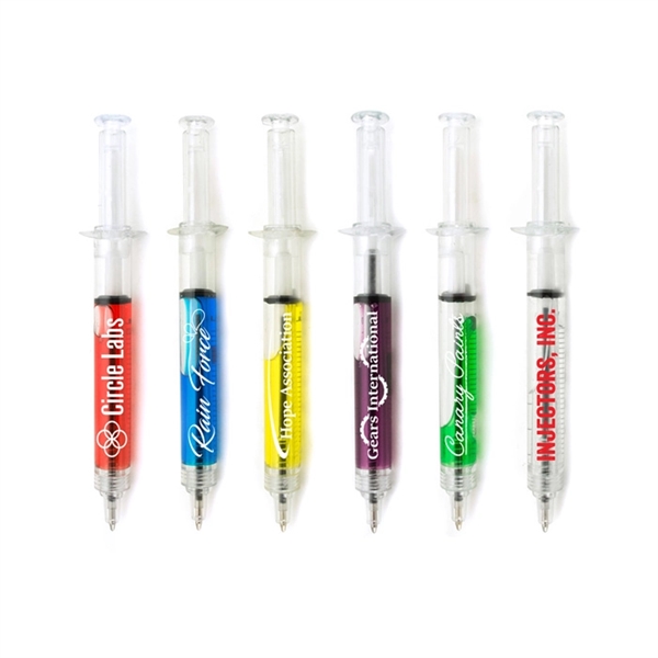 Click-action ballpoint pen shaped like a syringe.... from ASI 98760 Yafa Line, Inc. / Yafaline