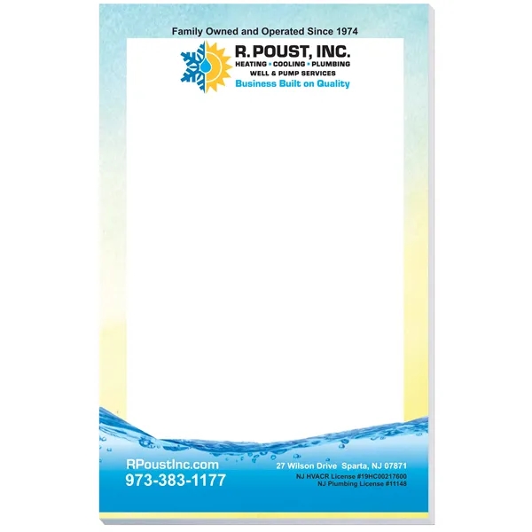 Scratch pad with 50 sheets of 50 lb. white offset paper... from ASI 50873 Drum-Line / Drum-line Inc