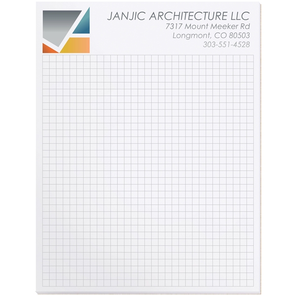 Scratch pad with 100 sheets of 50 lb. white offset paper... from ASI 50873 Drum-Line / Drum-line Inc