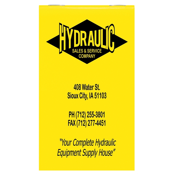 Top stapled neon memo book with front and back cover imprint.... from ASI 50873 Drum-Line / Drum-line Inc