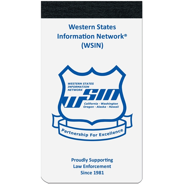 Taped 2 3/4" x 5" memo book with free sheet imprint... from ASI 50873 Drum-Line / Drum-line Inc