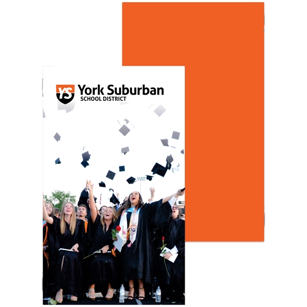 5" x 8" full color side stapled memo book, 10 pt.... from ASI 50873 Drum-Line / Drum-line Inc