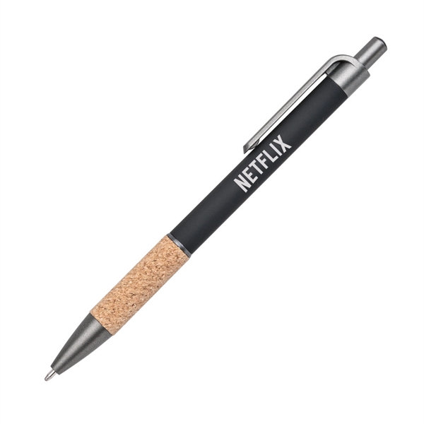 Otto Aluminum Pen w/Cork Grip & Black Refill... from ASI 84592 St Regis Group