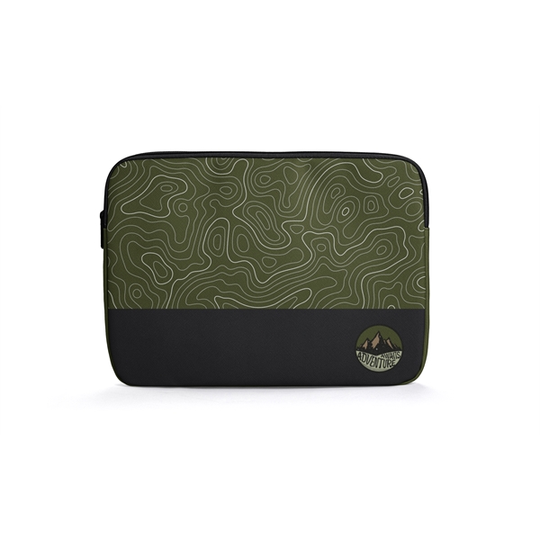 Full-color, full-bleed vegan leather laptop sleeve... from ASI 45657 Pop! Promos