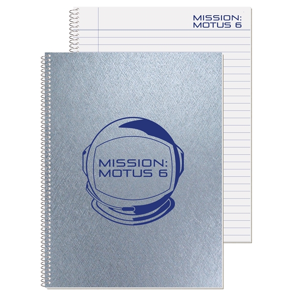 8 3/16" x 10 7/8" notebook with flexible paperboard cover.... from ASI 50873 Drum-Line