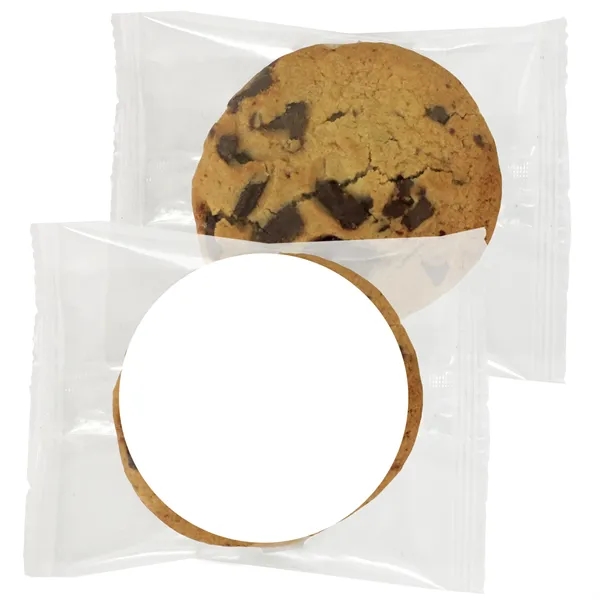 3" Promotional gluten free chocolate chip gourmet cookie with a two... from ASI 71685 Midnite Snax®