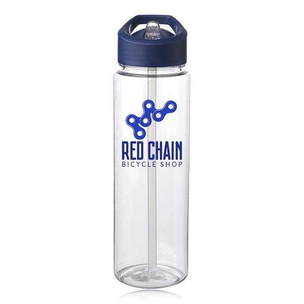 24 oz. plastic water bottle with sip straw, spout and carry... from ASI 39552 BEL Promo