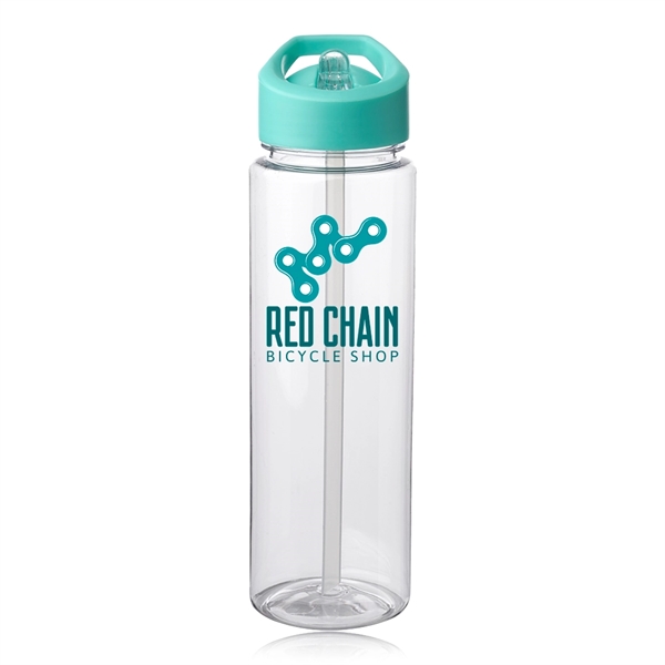24 oz. plastic water bottle with sip straw, spout and carry... from ASI 39552 BEL Promo