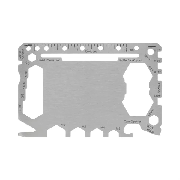 Credit card size multi tool made of stainless steel packed with... from ASI 57655 STOPNGO Line