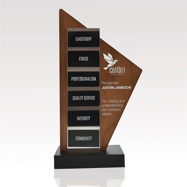 Continually display milestones acheived with our Eco-Geo awards.... from ASI 93986 Visions/Awardcraft