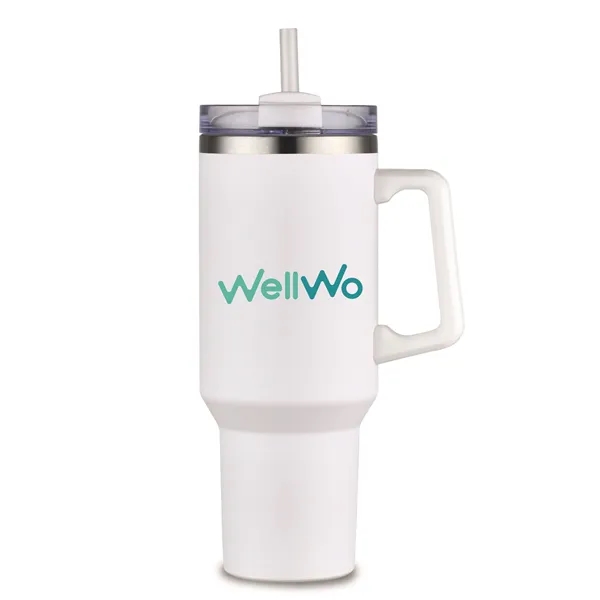 40 oz stainless steel vacuum insulated travel tumbler. Great for hot... from ASI 30112 ACE Products / Ace Line