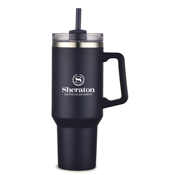 40 oz stainless steel vacuum insulated travel tumbler. Great for hot... from ASI 30112 ACE Products / Ace Line