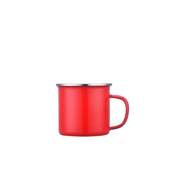 16oz Enamel mug with Stainless Steel rim... from ASI 31978 Admanline