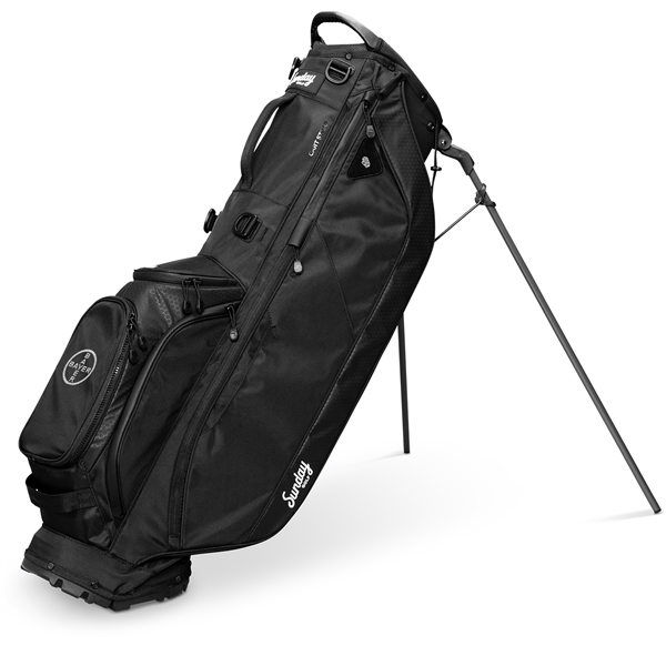34.5" x 6.5" golf bag stand with 5 dividers, handle, tee... from ASI 57653 Gold Bond