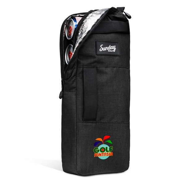17.5" x 6" x 2" golf cooler bag with 3 handles.... from ASI 57653 Gold Bond