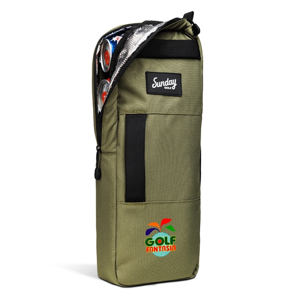 17.5" x 6" x 2" golf cooler bag with 3 handles.... from ASI 57653 Gold Bond