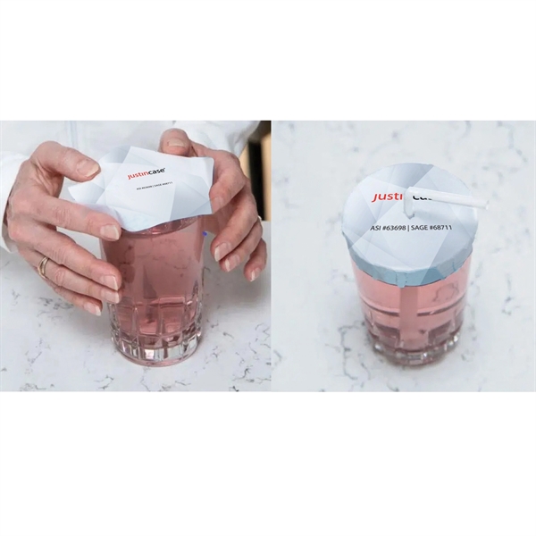 Drink spiking cover is a protection to place over your glass... from ASI 63698 Justin Case®