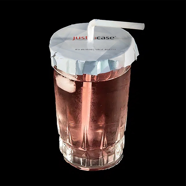 Drink spiking cover is a protection to place over your glass... from ASI 63698 Justin Case®