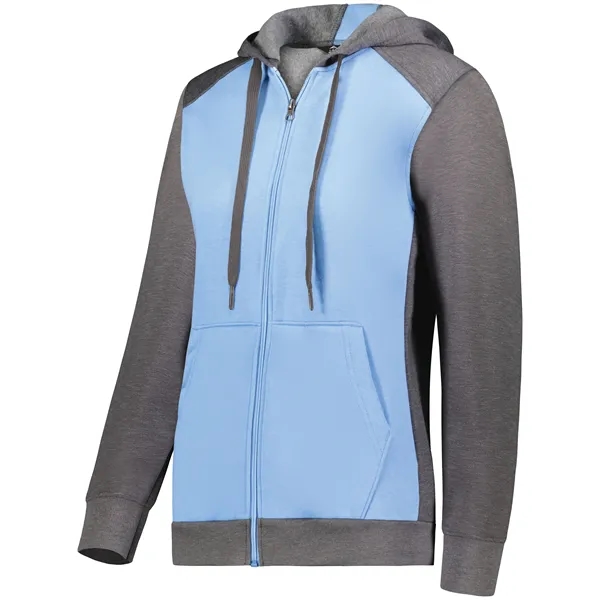 The Ladies' Three-Season Fleece Full Zip Hoodie is an Eco-Revive product... from ASI 37461 Augusta Sportswear