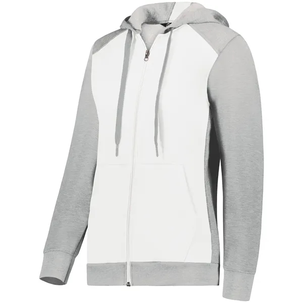 The Ladies' Three-Season Fleece Full Zip Hoodie is an Eco-Revive product... from ASI 37461 Augusta Sportswear