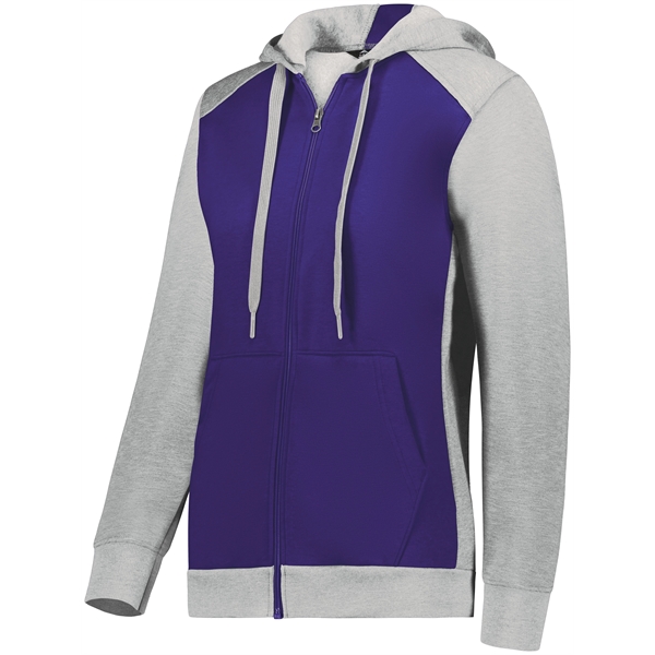 The Ladies' Three-Season Fleece Full Zip Hoodie is an Eco-Revive product... from ASI 37461 Augusta Sportswear