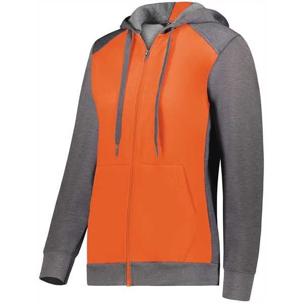 The Ladies' Three-Season Fleece Full Zip Hoodie is an Eco-Revive product... from ASI 37461 Augusta Sportswear