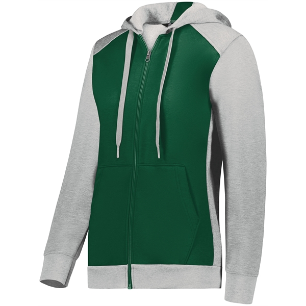 The Ladies' Three-Season Fleece Full Zip Hoodie is an Eco-Revive product... from ASI 37461 Augusta Sportswear