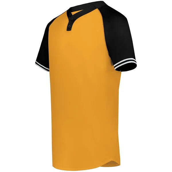 Youth Cutter+ Henley Jersey with 96% polyester/4% spandex.... from ASI 37461 Augusta Sportswear