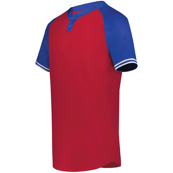 Youth Cutter+ Henley Jersey with 96% polyester/4% spandex.... from ASI 37461 Augusta Sportswear