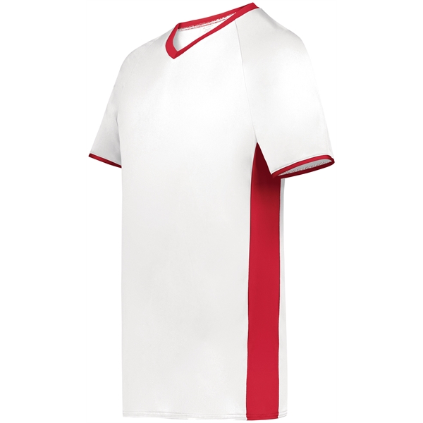 Cutter+ V-Neck Jersey with 96% polyester/4% spandex interlock smooth knit... from ASI 37461 Augusta Sportswear